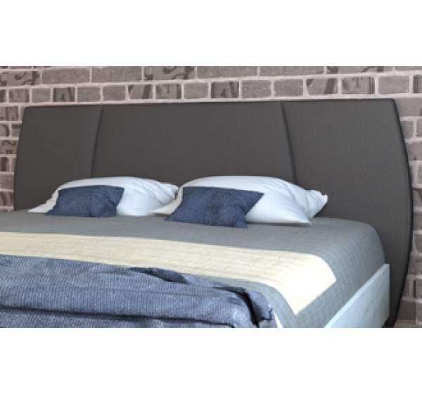 Κρεβάτι ξύλινο με δερμάτινη/ύφασμα EVROS 180x190 DIOMMI 45-162