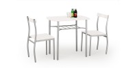 LANCE table + 2 chairs color: white DIOMMI V-CH-LANCE-ZESTAW-BIAŁY